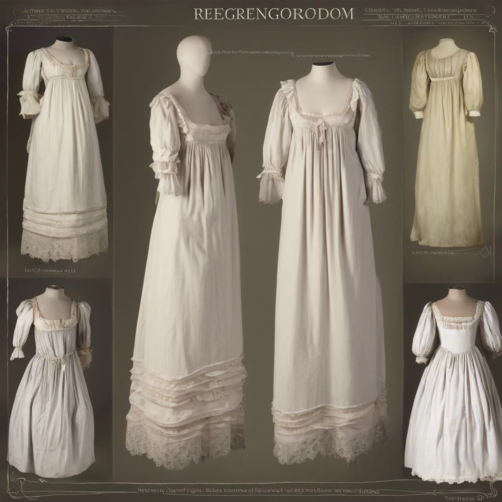 regency era nightgown