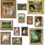 Charming Coquette Vintage Art Prints: A Luxurious Decor Set