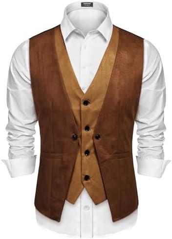 Style Spotlight: COOFANDY Men’s Suede Leather Vest Review