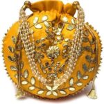 Review: Stylish Potli Bag with Gota Patti Work & Pearls Handle