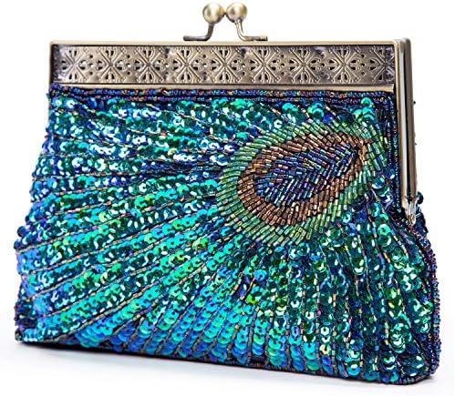 UBORSE Beaded Sequin Peacock Evening Clutch: A Vintage Charmer Worth Owning