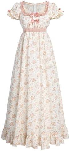 Floral Regency Era Dress Review: Nuoqi Regency Tea Party Gown