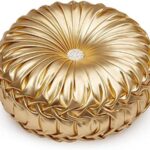 Opulent Elegance: Gold Metallic Circular Pillow Review