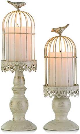 Vintage Birdcage Candle Holder Set Review: Elegant Home Decor