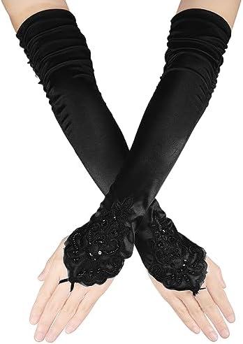 Unveiling the Glamour: A Review of SAVITA Long Lace Fingerless Gloves