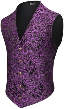 Victorian Steampunk Style: COOFANDY Men’s Paisley Vest Review