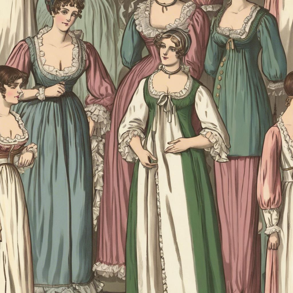 Background⁢ of Regency Era Nightwear