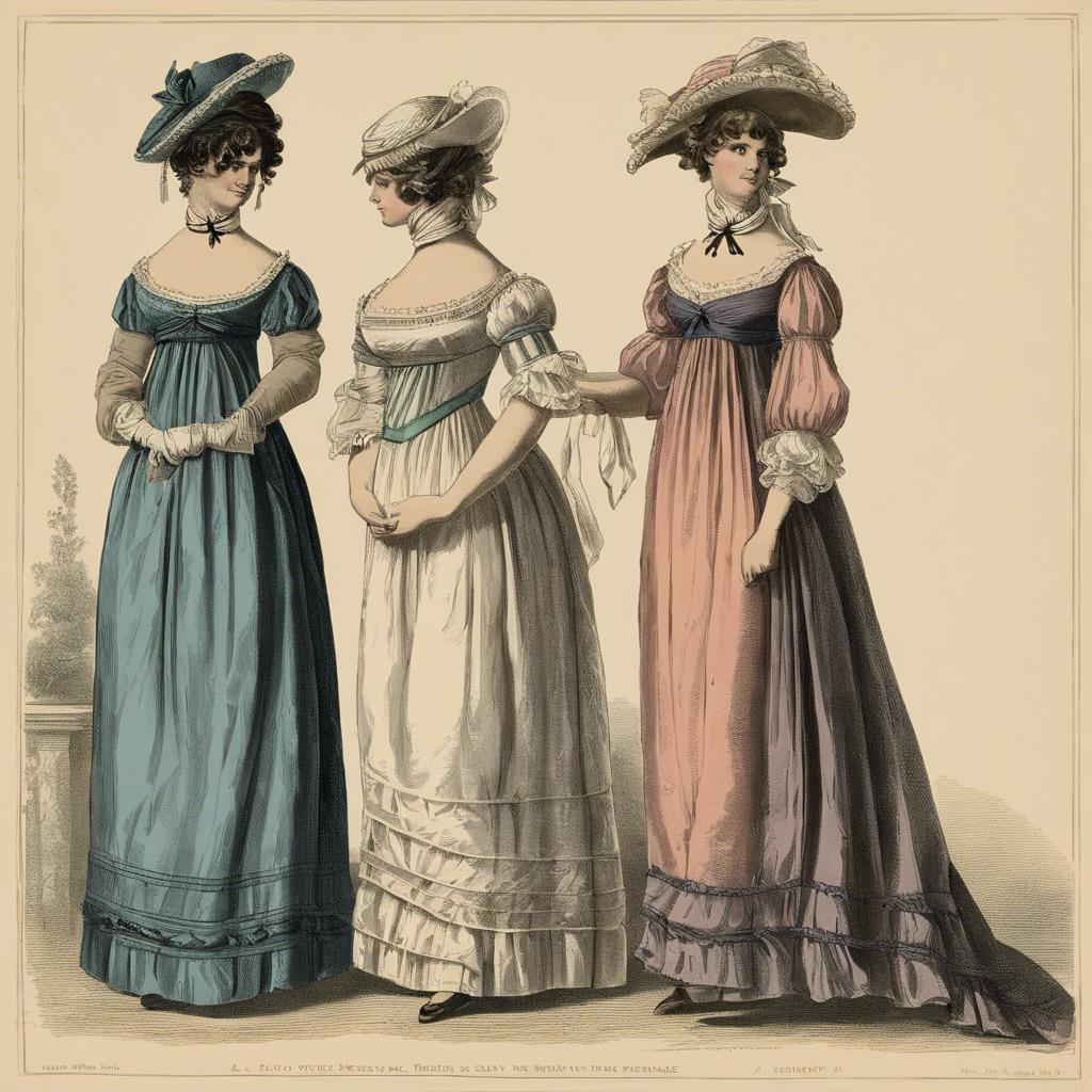 Elegant Silhouettes and Empire Waistlines: A⁣ Look into Regency Era Womens Dresses