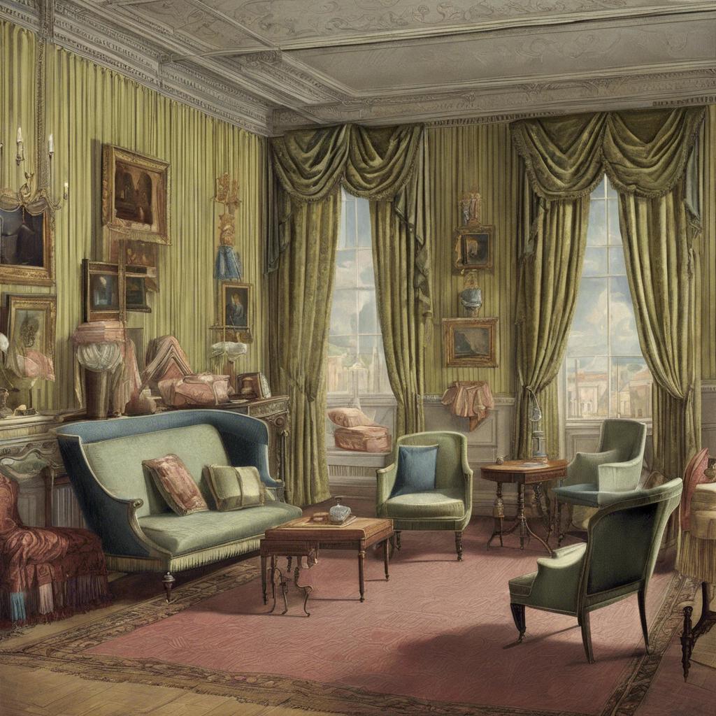 Fabrics and Furnishings in Regency Era Living Rooms