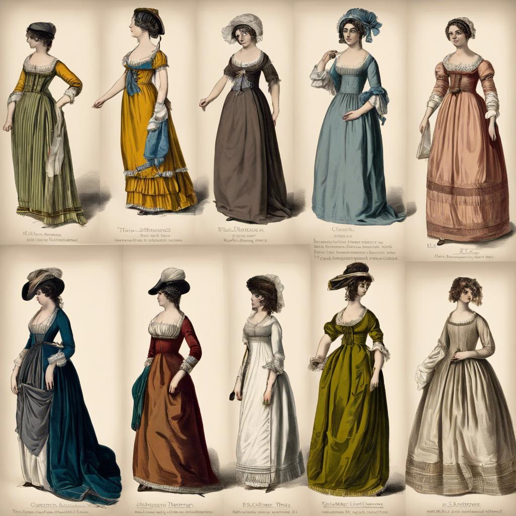 Fashion Evolution from Georgian to Regency ⁣Undress