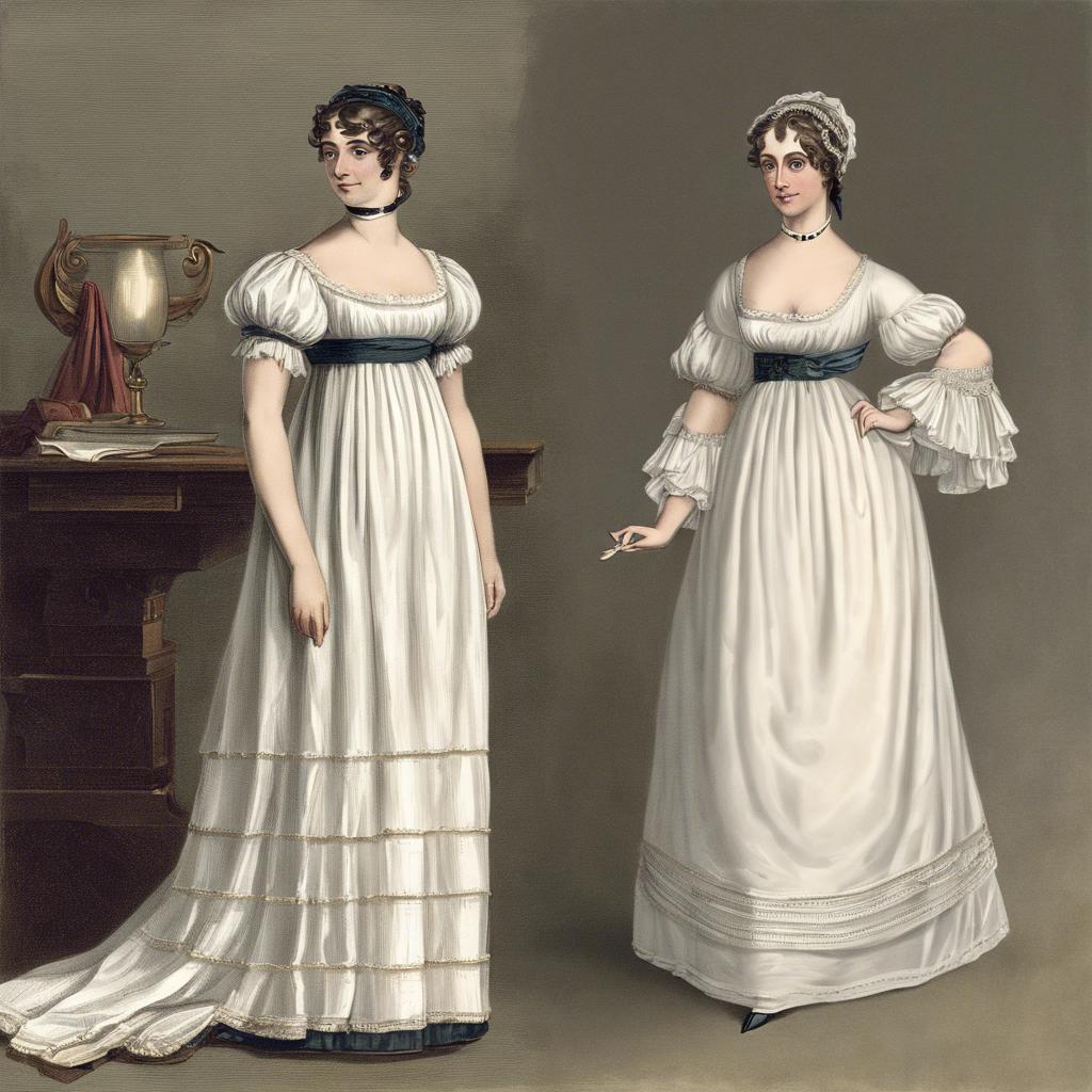 History of the Regency ⁤Era White Dress