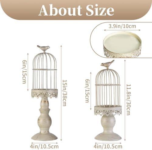 Vintage Birdcage Candle Holder Set Review: Elegant Home Decor