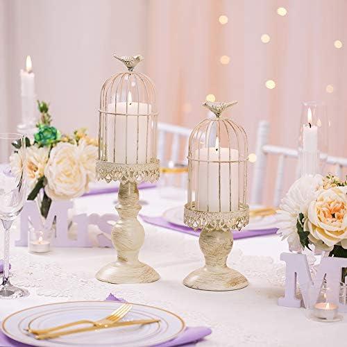 Vintage Birdcage Candle Holder Set Review: Elegant Home Decor