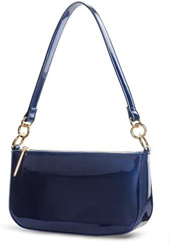 Shining Bright: HOXIS Glossy Faux Patent Leather Shoulder Bag Review