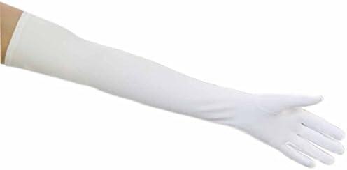 Stylish Starlet: White Matte Satin Opera Gloves Review