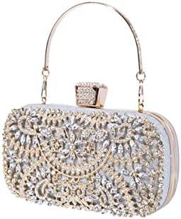 Shine Bright with Covelin's Rhinestone Evening Bag!