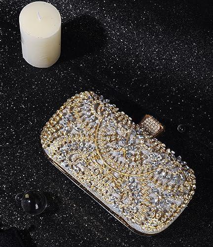 Shine Bright with Covelin's Rhinestone Evening Bag!