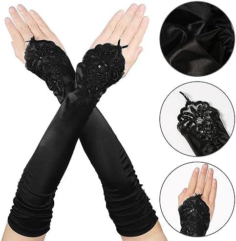 Unveiling the Glamour: A Review of SAVITA Long Lace Fingerless Gloves