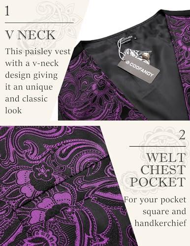 Victorian Steampunk Style: COOFANDY Men's Paisley Vest Review