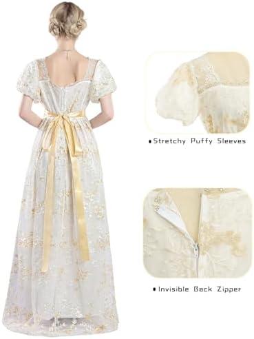 Vintage Glamour ‍Unleashed:‌ NSPSTT Golden‍ Regency Dresses Review