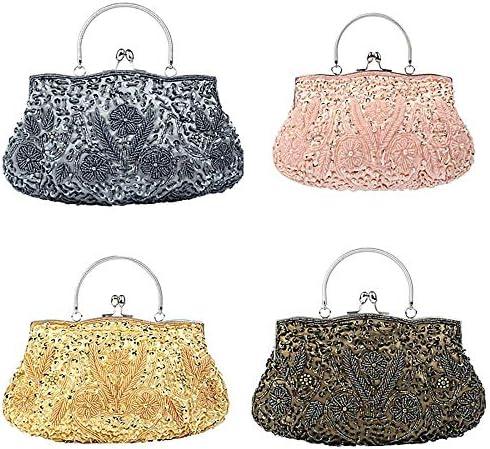 Unveiling the Timeless Beauty of Gets Noble Beaded Sequin Flower Evening Purse