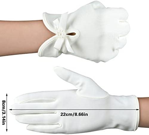 Chic Review: Short Satin Gloves for Wedding & Opera Parties