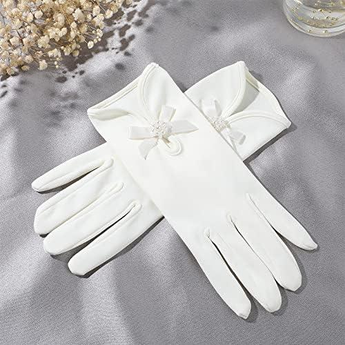 Chic Review: Short Satin Gloves for Wedding & Opera Parties