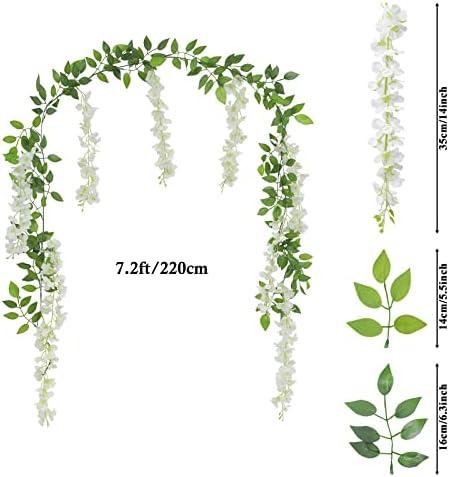 Blissful Blooms: SHACOS White Wisteria Garlands Review