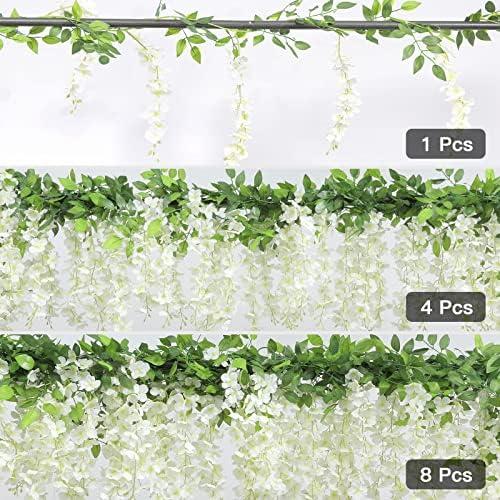 Blissful Blooms: SHACOS White Wisteria Garlands Review