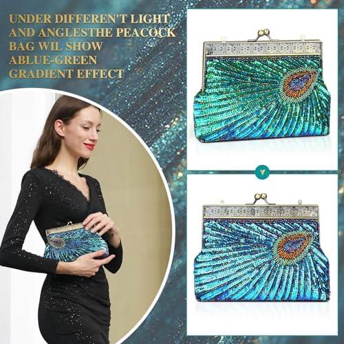 UBORSE Beaded Sequin Peacock Evening Clutch: A Vintage Charmer Worth Owning