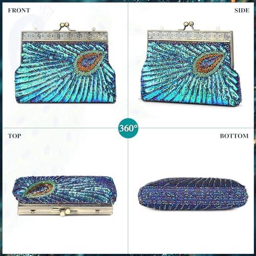 UBORSE Beaded Sequin Peacock Evening Clutch: A Vintage Charmer Worth Owning