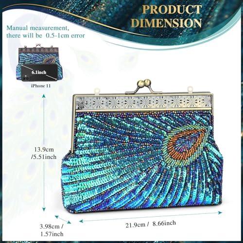 UBORSE Beaded Sequin Peacock Evening Clutch: A Vintage Charmer Worth Owning