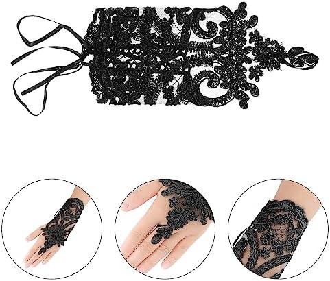 Chic Lace Embroidered Fingerless Gloves: A Stylish Addition⁢ to Any Outfit