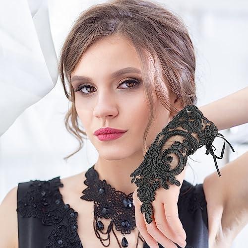 Chic Lace Embroidered Fingerless Gloves: A Stylish Addition‍ to Any ‌Outfit