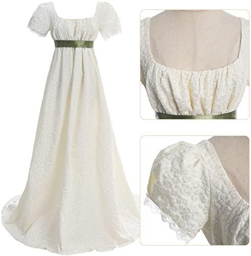 Romantic Review: Women's Regency Dress & ⁣Wedding‌ Gloves⁤ Set