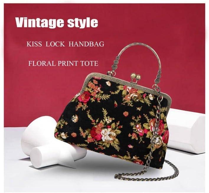 Vintage Floral Top-Handle Handbag Review: Abuyall Evening Bag