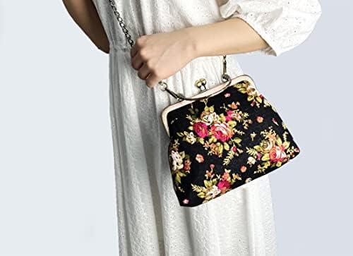 Vintage Floral Top-Handle Handbag Review: Abuyall Evening Bag