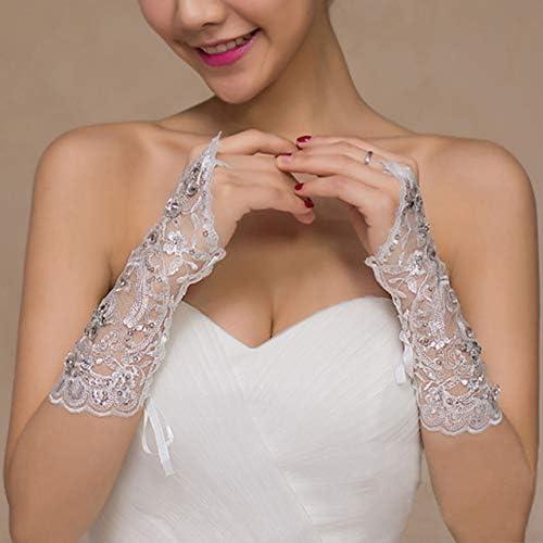 Sparkle and Elegance: Ayliss Lace Rhinestone Bridal Gloves Review