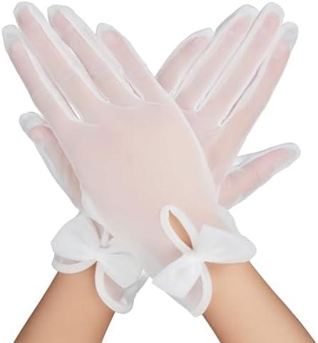 Yolev White Lace Gloves: Elegant Accessory for Any Occasion