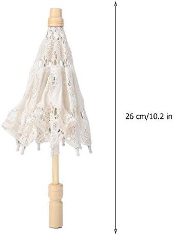 Gorgeous Beige Lace Parasol: A Must-Have Wedding Accessory!