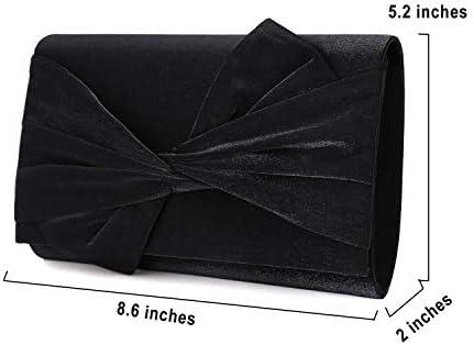 Chic Elegance: Our Review of the Satin Evening Bag Bow Flap Clutch