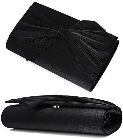 Chic Elegance: Our Review of the Satin Evening Bag Bow Flap Clutch