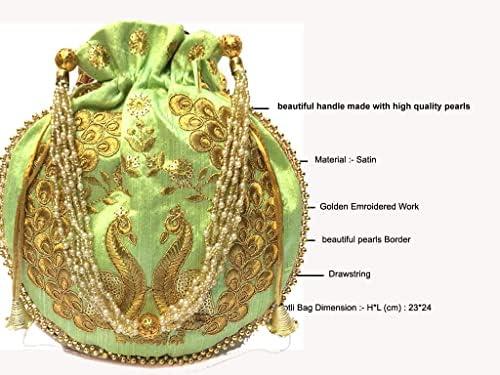 Reviewing the Exquisite Indian Designer Silk Potli Purse for Women!