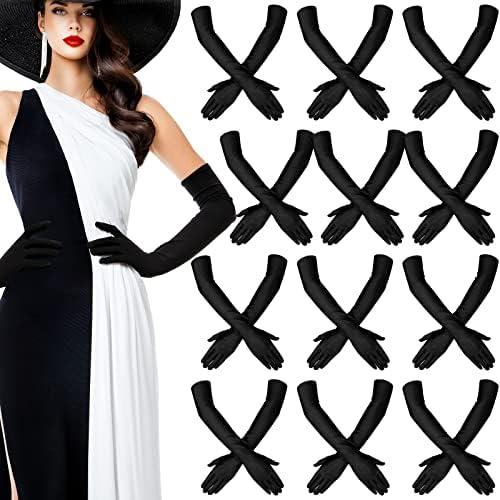 Glamour Galore: Our Review of Laumoi 12 Pairs Long Satin Gloves