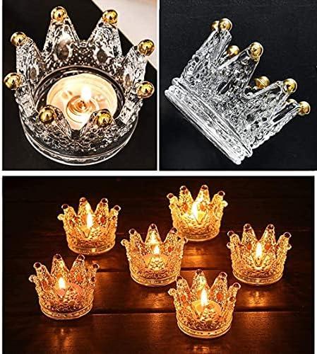 Review: Vixdonos Gold Tips Crown Glass Candle Holders - Stylish and Versatile