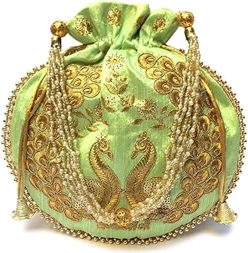 Reviewing the Exquisite Indian Designer Silk Potli Purse for Women!