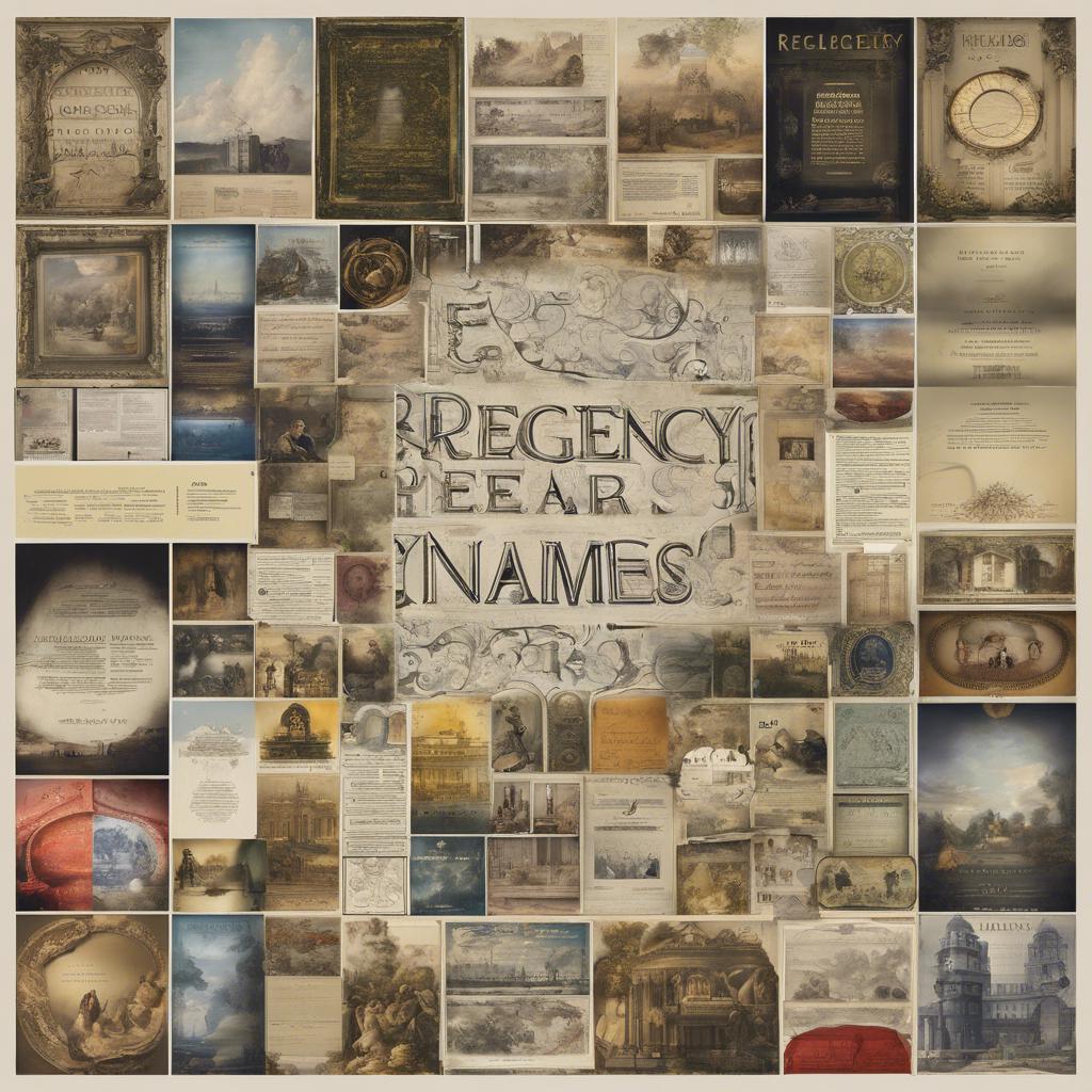 regency era names