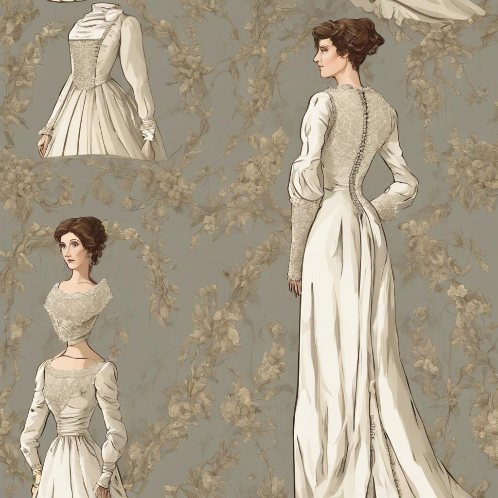 regency era inspired wedding dress