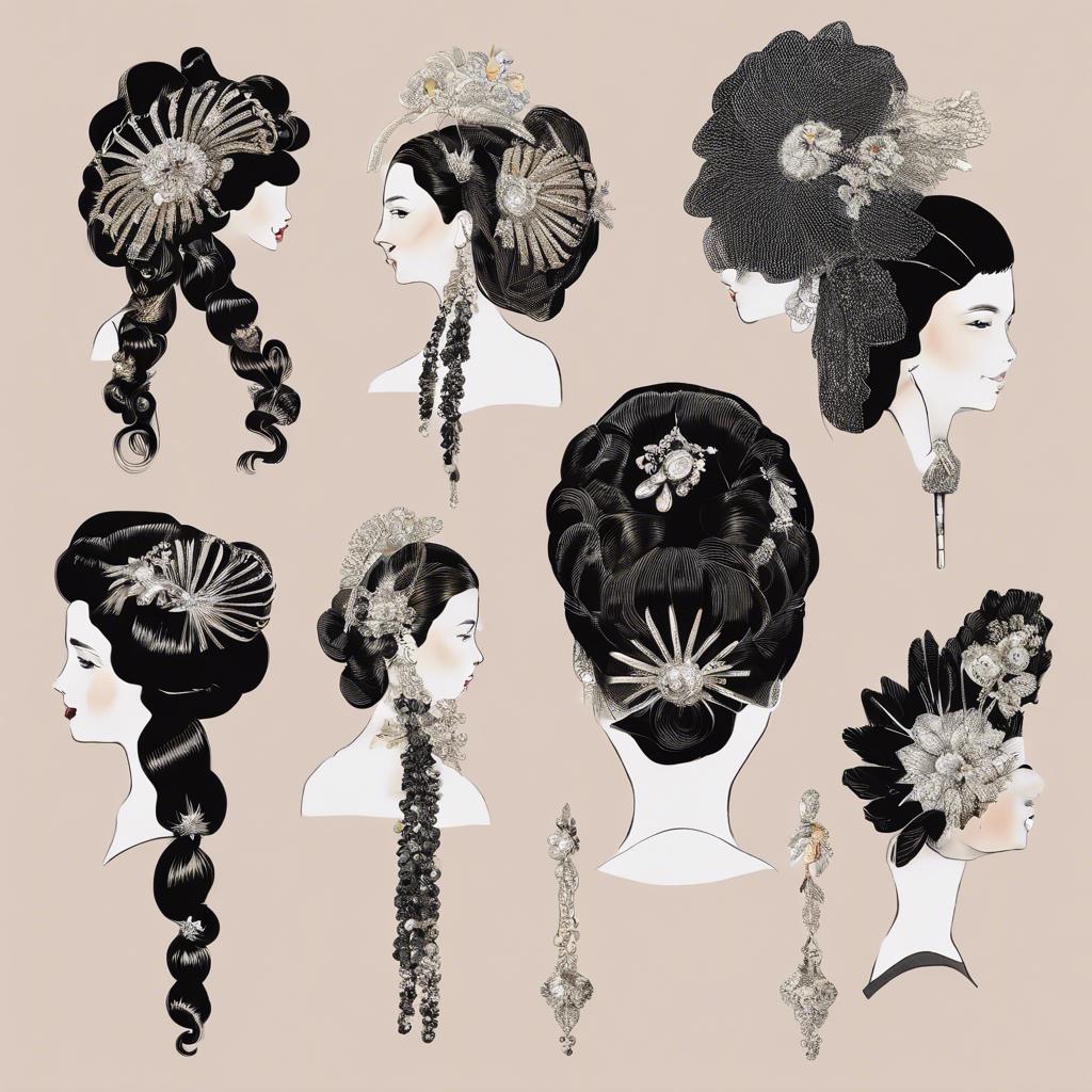 regency era hair accessories