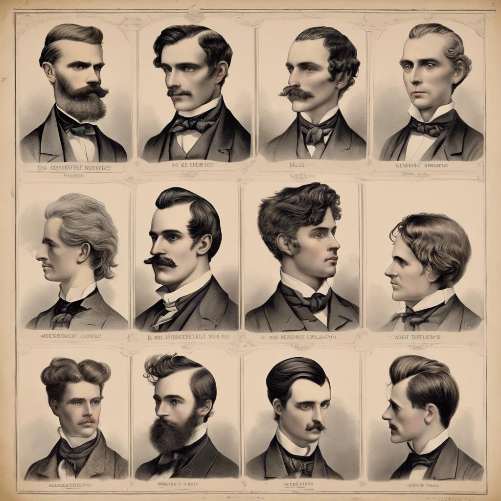 Popular Mens Hairstyles in the 1800s